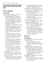 Preview for 10 page of Siemens SN23EW14AE User Manual