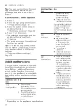 Preview for 20 page of Siemens SN23EW14AE User Manual