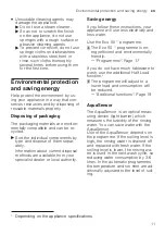 Предварительный просмотр 11 страницы Siemens SN23HW37VE User Manual