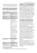 Предварительный просмотр 61 страницы Siemens SN25EI56CE User Manual