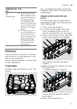 Предварительный просмотр 21 страницы Siemens SN25HI27MM User Manual