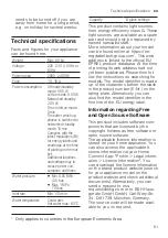 Предварительный просмотр 61 страницы Siemens SN27YI01CE User Manual