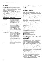 Preview for 12 page of Siemens SN27ZW03CZ User Manual