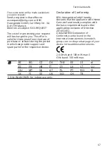 Предварительный просмотр 67 страницы Siemens SN45ES57CE User Manual