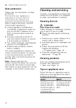 Preview for 42 page of Siemens SN47YS02CS User Manual