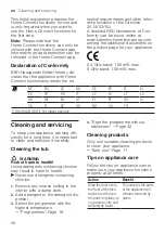 Предварительный просмотр 38 страницы Siemens SN61HX00AY User Manual