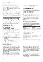 Preview for 38 page of Siemens SN61HX08VE Information For Use