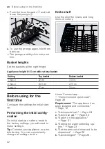 Предварительный просмотр 22 страницы Siemens SN63EX15AE User Manual