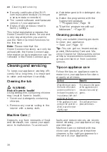 Preview for 38 page of Siemens SN63H800UE Instructions For Use Manual