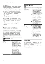 Preview for 22 page of Siemens SN65HX01CA User Manual