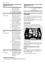 Предварительный просмотр 22 страницы Siemens SN67Z801BE User Manual