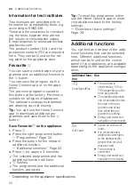 Preview for 22 page of Siemens SN67ZX48DM User Manual