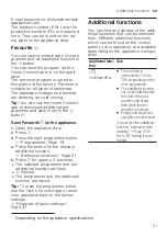 Preview for 21 page of Siemens SN85TX00CE User Manual