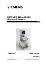 Siemens SONOLINE G50 Service Manual preview