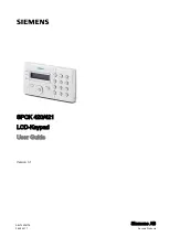 Siemens SPCK 420 User Manual предпросмотр