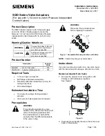 Preview for 1 page of Siemens SQD Series Installation Instructions