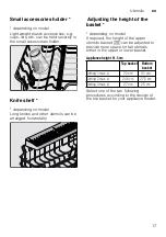 Предварительный просмотр 17 страницы Siemens SR23E850TI Operating Instructions Manual