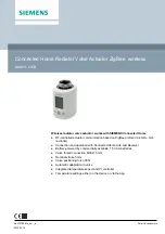 Preview for 1 page of Siemens SSA911.01ZB Manual