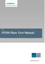 Siemens ST950 User Manual preview