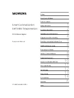 Siemens SWT-3000 Equipment Manual preview