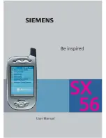 Siemens SX56 User Manual предпросмотр