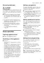 Preview for 31 page of Siemens SX63E800BE User Manual