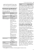 Preview for 61 page of Siemens SX65ZX49CE User Manual