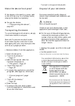 Preview for 63 page of Siemens SX67ZX02CE User Manual