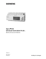 Предварительный просмотр 1 страницы Siemens Synco 200 Basic Documentation