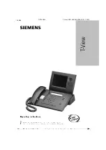 Siemens T-View Operating Instructions Manual preview