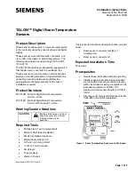 Предварительный просмотр 1 страницы Siemens TALON Installation Instructions