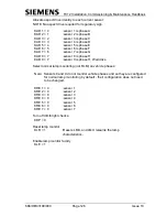 Preview for 136 page of Siemens TC12 Installation, Commissioning And Maintenance Handbook