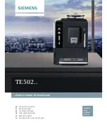 Предварительный просмотр 1 страницы Siemens TE 502 SERIES Instruction Manual