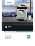 Предварительный просмотр 1 страницы Siemens TE 809 Series Instruction Manual