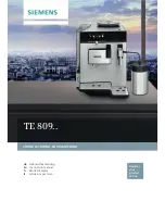 Siemens TE 809 Instruction Manual предпросмотр