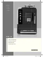 Preview for 1 page of Siemens TE502...DE series Instruction Manual