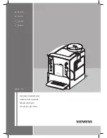 Preview for 1 page of Siemens TE503...DE series Instruction Manual