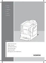 Siemens TE503 RW Series Instruction Manual preview