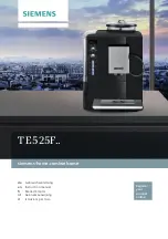 Preview for 1 page of Siemens TE525F Series Instruction Manual