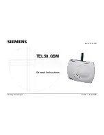 Siemens TEL50.GSM General Instructions Manual preview