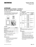 Siemens TH 180 Installation Instructions preview