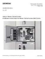 Siemens tiastar MCC Installation Instructions Manual preview