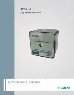 Siemens TPS3 03 User Manual preview