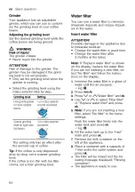 Preview for 64 page of Siemens TQ507DF3 User Manual