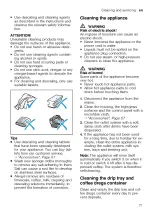 Preview for 71 page of Siemens TQ507DF3 User Manual