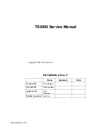 Preview for 3 page of Siemens TS2000 Service Manual