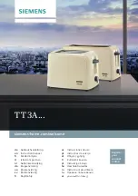 Preview for 1 page of Siemens TT3A Series Instruction Manual