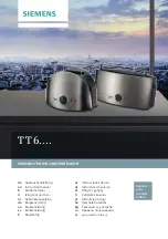 Siemens TT6 series Instruction Manual preview