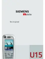 Предварительный просмотр 1 страницы Siemens U15 User Manual