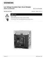 Siemens UL 489 Operating Instructions Manual preview